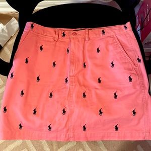 Ralph Lauren monogrammed pink skirt size 4